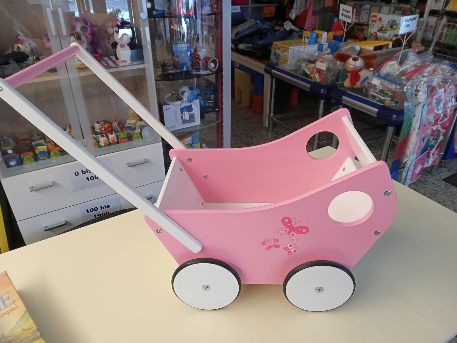 Holzlauflern/Puppenwagen